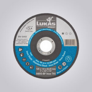T41 CUTTING DISC FOR STAINLESS STEEL 115×1 MM STRAIGHT | FOR ANGLE GRINDER | A60S-BF