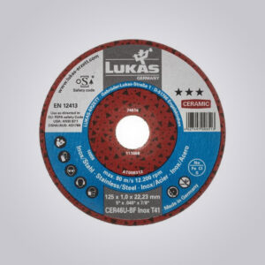T41 CUTTING DISC FOR STAINLESS STEEL 115×1 MM STRAIGHT | FOR ANGLE GRINDER | CERAMIC