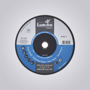 T41 CUTTING DISC FOR STAINLESS STEEL 230×2 MM STRAIGHT | FOR ANGLE GRINDER | A36U-BF