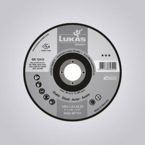 T41 CUTTING DISC FOR STEEL 125×1.6 MM STRAIGHT | FOR ANGLE GRINDER | A46Z-BF