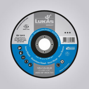 T42 CUTTING DISC FOR STAINLESS STEEL 230×2.5 MM DEPRESSED CENTRE | FOR ANGLE GRINDER | A24/30S-BF
