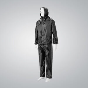 Black Rubberised Rain Suit