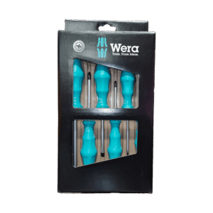 WER17346 - SCREWDRIVER SET WERA GREEN P/6 1734/6